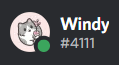 A screenshot of my alternate Discord account avatar(a kitty with a pink background) (Windy#4111)